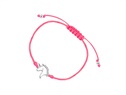 Bransoletka sznurek różowy koziorożec z cyrkoniami  VERONA - YES
