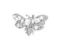 Broszka motyl z perłami Tajemniczy Ogród  VERONA - YES