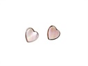 Kolczyki serca z masą perłową kolekcja Faro  VERONA - YES