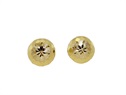 Kolczyki złote kulki 8 mm szlifowane  VERONA - YES