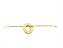Srebrna bransoletka z kółkiem biżuteria gwiazd pozłacana  VERONA - YES