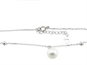 Srebrna bransoletka z perłą  VERONA - YES