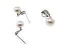 Srebrny komplet perły i cyrkonie  VERONA - YES