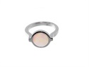 Srebrny pierścionek z masą perłową Faro  VERONA - YES