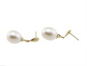 Złote kolczyki z perłami Biwa  VERONA - YES