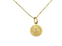 Złoty łańcuszek z medalikiem  VERONA - YES