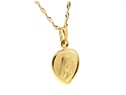 Złoty łańcuszek z medalikiem serce  VERONA - YES