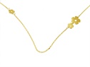Złoty naszyjnik 3 kwiatki celebrytka  VERONA - YES