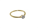 Złoty pierścionek diamenty 0,08 ct  VERONA - YES