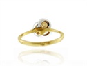 Złoty pierścionek duża cyrkonia  VERONA - YES