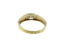 Złoty pierścionek kwadratowa cyrkonia  VERONA - YES