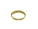 Złoty pierścionek obrączka z cyrkoniami  VERONA - YES