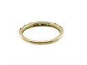 Złoty pierścionek obrączka ze szmaragdami  VERONA - YES