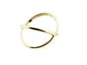Złoty pierścionek skrzyżowany  VERONA - YES