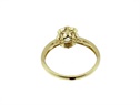 Złoty pierścionek z Białym Topazem  VERONA - YES