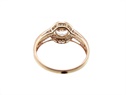 Złoty pierścionek z Morganitem   VERONA - YES