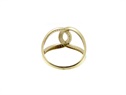 Złoty pierścionek z cyrkoniami  VERONA - YES