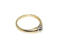 Złoty pierścionek z diamentem 0,04 ct zaręczynowy  VERONA - YES