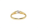 Złoty pierścionek z diamentem 0,04 ct zaręczynowy  VERONA - YES