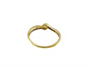 Złoty pierścionek z diamentem  VERONA - YES