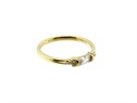 Złoty pierścionek z prostokątną cyrkonią  VERONA - YES