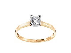 Złoty pierścionek z diamentem Victoria  VERONA - YES