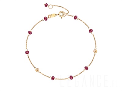 Bransoletka z rubinami kolekcja Perline  VERONA - YES