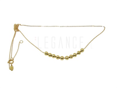 Złoty łańcuszek z kuleczkami kolekcja Lea  VERONA - YES