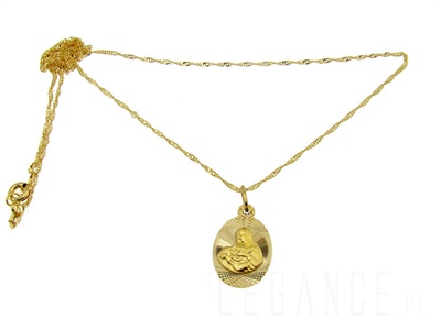Złoty łańcuszek z medalikiem  VERONA - YES
