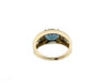Zdjęcie Pierścionek London blue topaz, szafiry i diamenty
