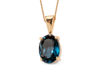 Zdjęcie Komplet złoty Topaz London Blue