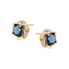 Zdjęcie Kolczyki z Topazami London Blue i diamentami