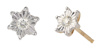 Zdjęcie Złote kolczyki z diamentami 14K