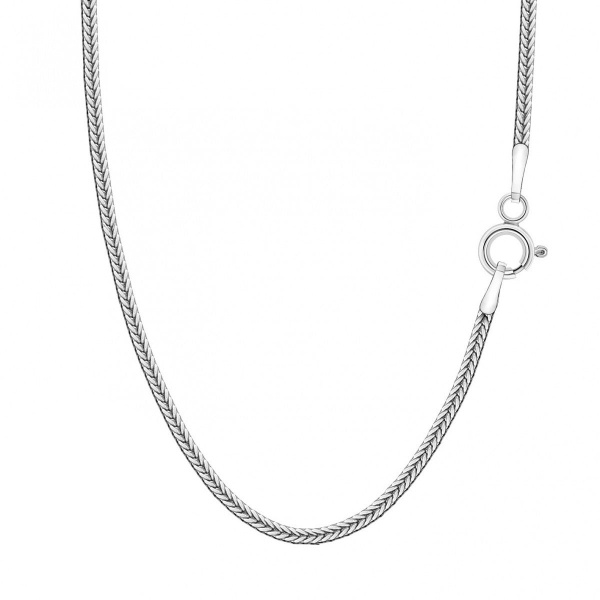 Zdjęcie Srebrny łańcuszek splot spiga kłos 1,5 mm