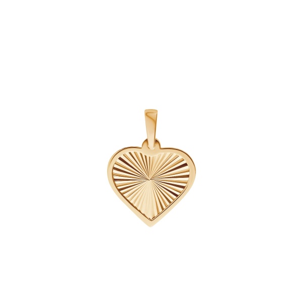 Zdjęcie Złota diamentowana zawieszka serce pr. 333